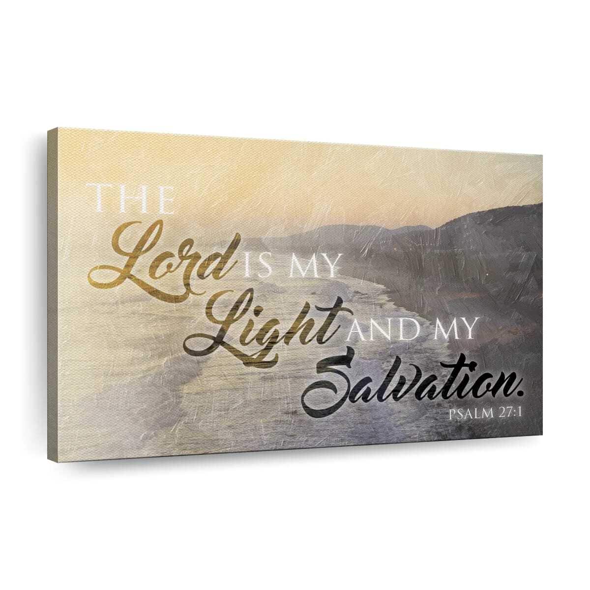 Christian Canvas Wall Art The Lord Is My Light And My Salvation Religious Christian Canvas Wall Art The Lord Is My Light And My Salvation Religious