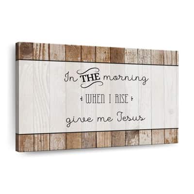 Christian Canvas Wall Art Give Me Jesus