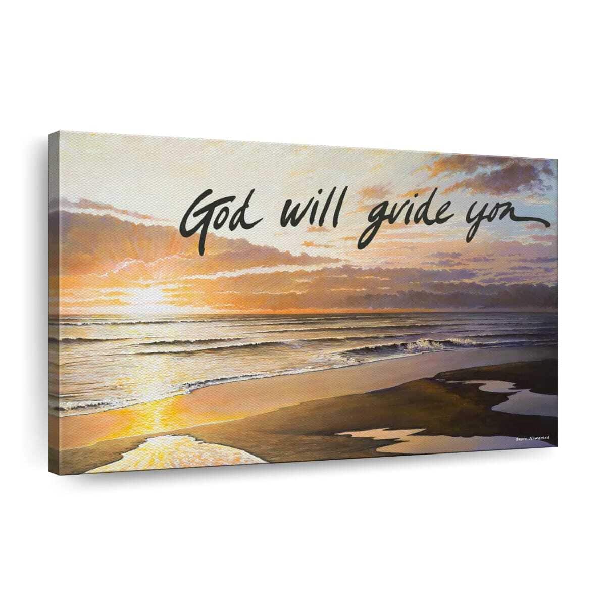 Christian Canvas Wall Art God Will Guide You Christian Canvas Wall Art God Will Guide You