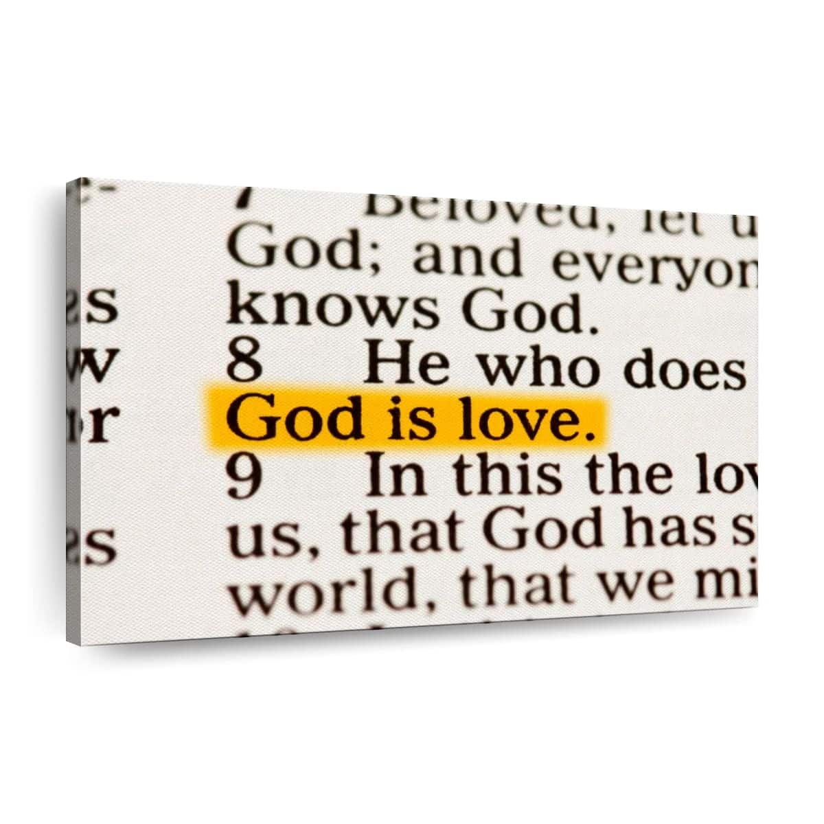 Christian Canvas Wall Art God Is Love Christian Canvas Wall Art God Is Love