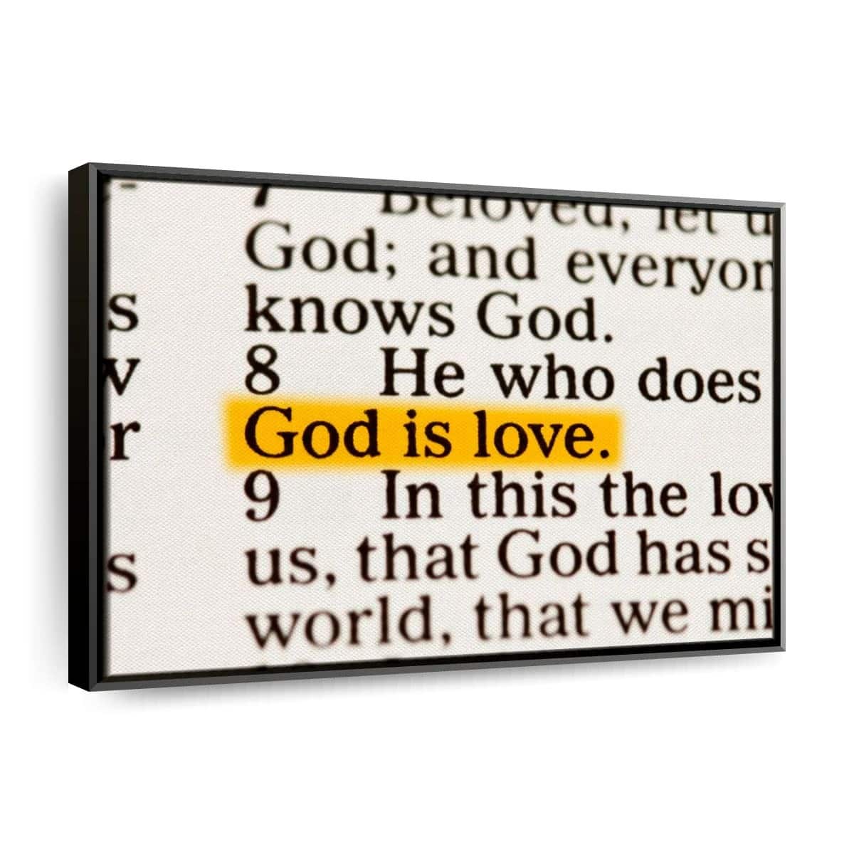 Christian Canvas Wall Art God Is Love Christian Canvas Wall Art God Is Love