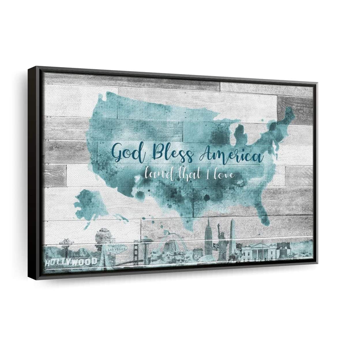 Christian Canvas Wall Art God Bless America God Bless America Land That I Love Christian Canvas Wall Art God Bless America God Bless America Land That I Love