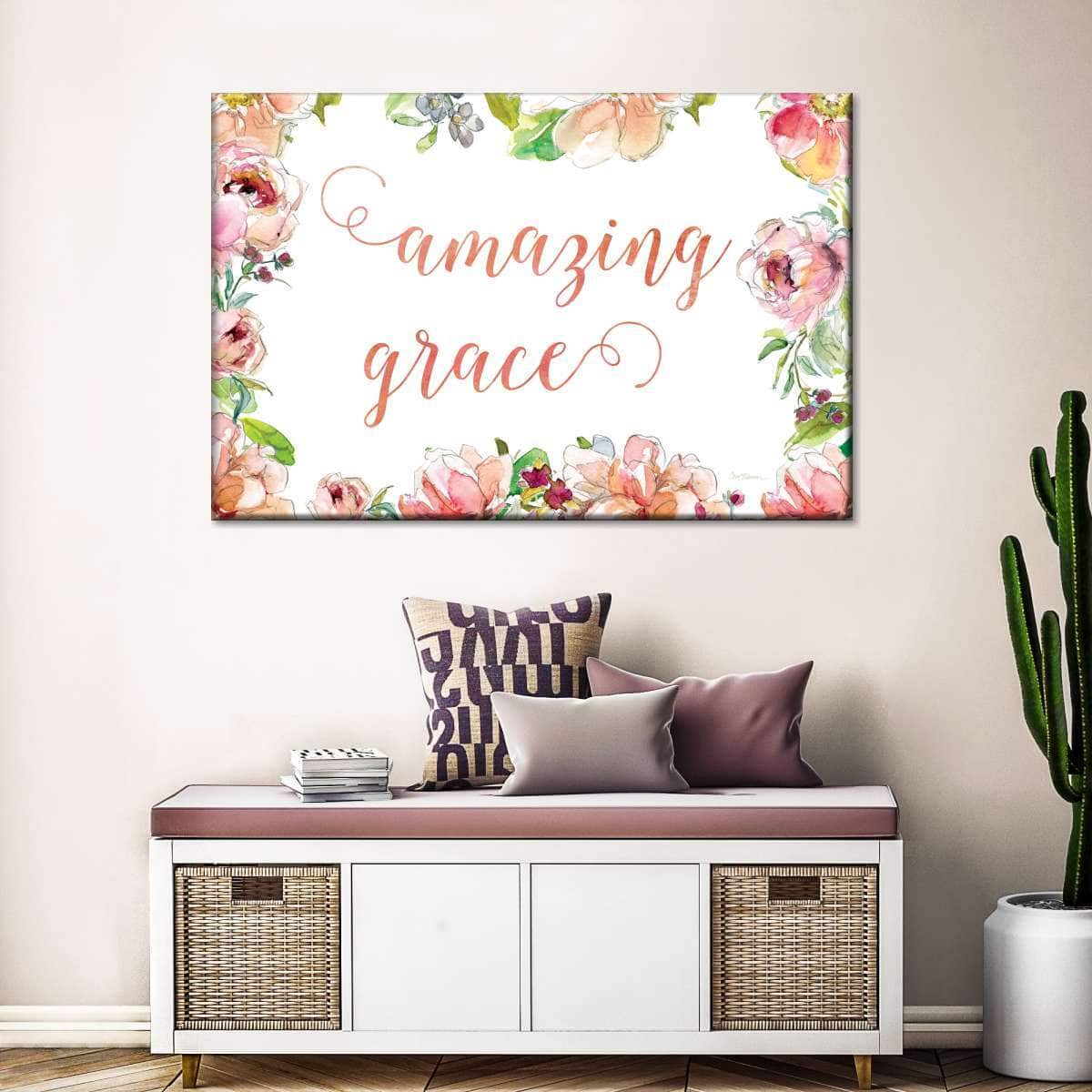 Christian Canvas Wall Art Amazing Grace Christian Canvas Wall Art Amazing Grace