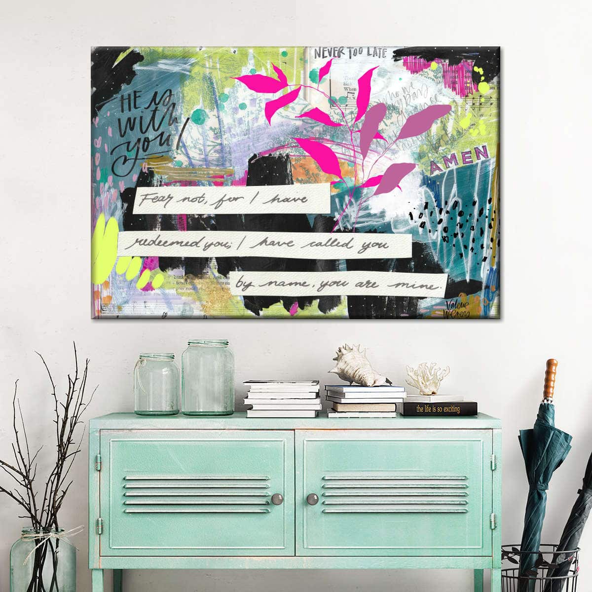 Christian Canvas Wall Art Amen He Is With You Christian Canvas Wall Art Amen He Is With You