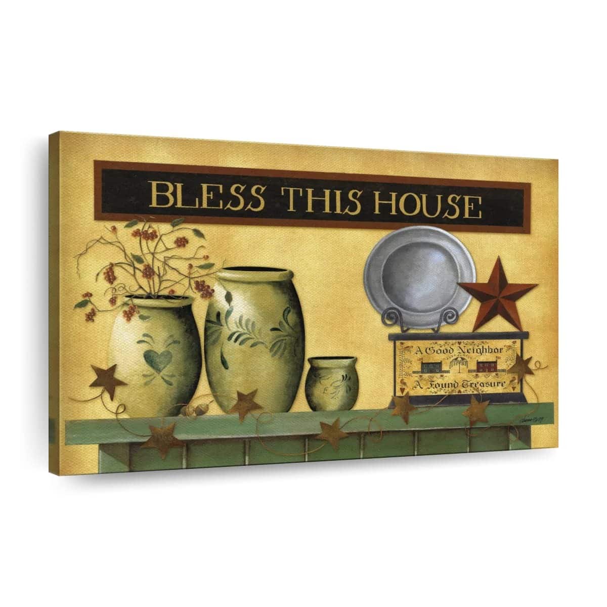 Christian Canvas Wall Art Bless This House
