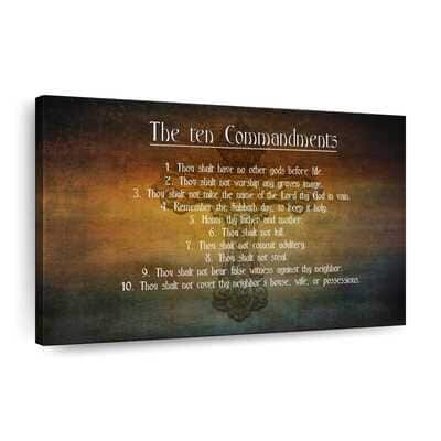 Christian The Ten Commandments Canvas Wall Art You Shall Have No Other Gods Before Me Christian The Ten Commandments Canvas Wall Art You Shall Have No Other Gods Before Me