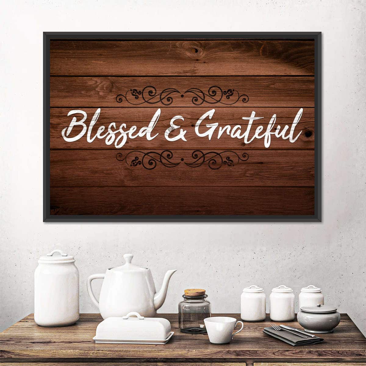 Christian Canvas Wall Art Blessed And Grateful Christian Canvas Wall Art Blessed And Grateful