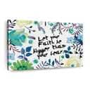 Christian Canvas Wall Art Floral Let Your Faith Be Bigger Than Your Fear Christian Canvas Wall Art Floral Let Your Faith Be Bigger Than Your Fear