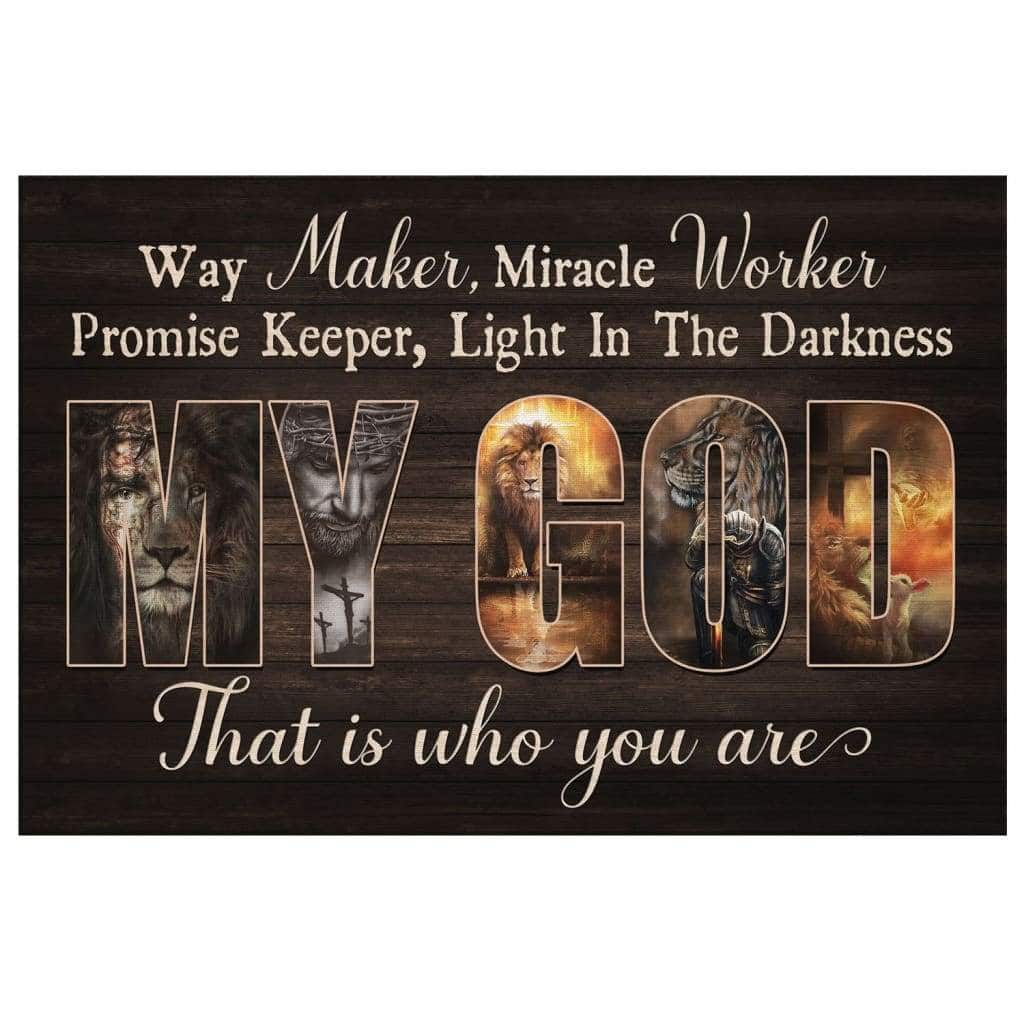 Christian Canvas Wall Art Way Maker Miracle Worker Jesus Lion Of Judah Christian Canvas Wall Art Way Maker Miracle Worker Jesus Lion Of Judah