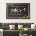 Christian Canvas Wall Art Where Two Or Three Are Gathered Together In My Name Matthew 18:20