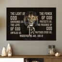 Christian Canvas Wall Art Warrior Lion Of Judah