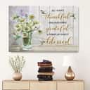 Christian Canvas Wall Art Very Thankful Incredibly Grateful Unbelievably Blessed