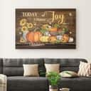 Christian James 1:2 Today I Choose Joy Canvas Wall Art Pumpkin Autumn Christian James 1:2 Today I Choose Joy Canvas Wall Art Pumpkin Autumn