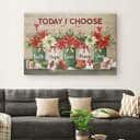 Christmas Christian Canvas Wall Art Today I Choose Faith Hope Love Peace Joy