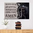 Christian Canvas Wall Art The Devil Saw Me With My Head Dow Christian Canvas Wall Art The Devil Saw Me With My Head Dow