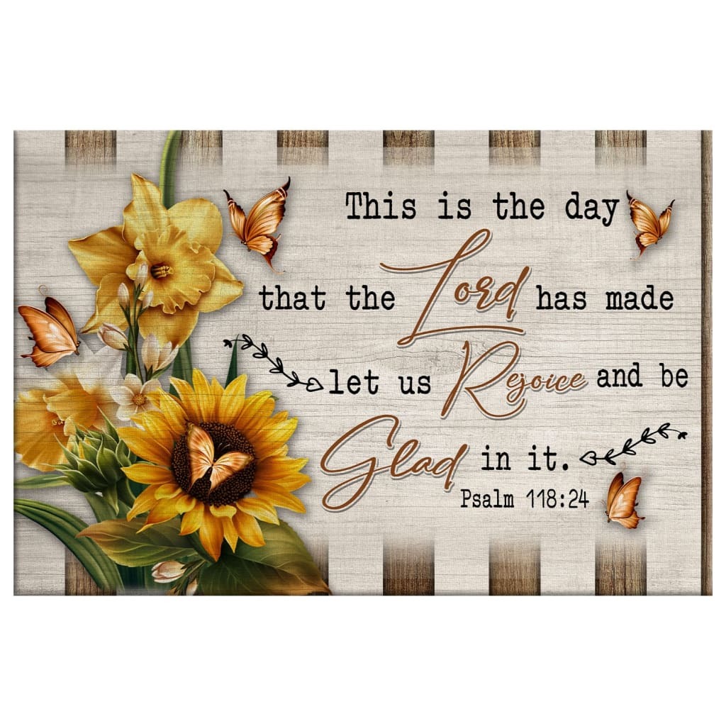 Psalm 118:24 Christian Canvas Wall Art This Is The Day That The Lord Has Made Psalm 118:24 Christian Canvas Wall Art This Is The Day That The Lord Has Made