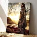 Christian Jesus Christ Looking Back Canvas Print