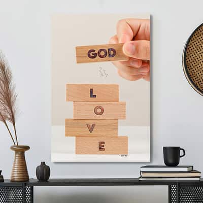 Christian Jesus Canvas Print God Love