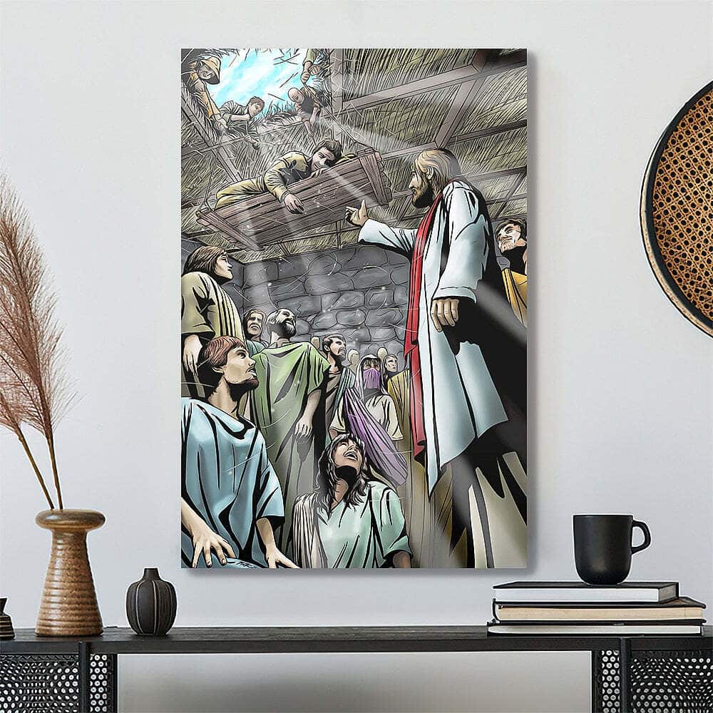 Jesus Canvas Print Gift For Christian Friends Jesus Canvas Print Gift For Christian Friends
