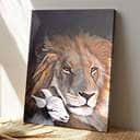 Christian Lion And Lamb Canvas Print
