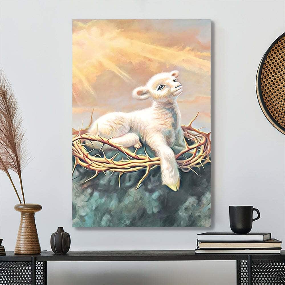 Christian Behold The Lamb Canvas Print Christian Behold The Lamb Canvas Print