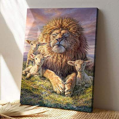 Christian Lion Jesus Christ Canvas Print