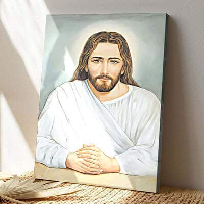 Christian Jesus Canvas Print Unique Religious Gift
