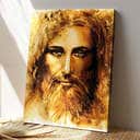 Christian Jesus Face Canvas Print