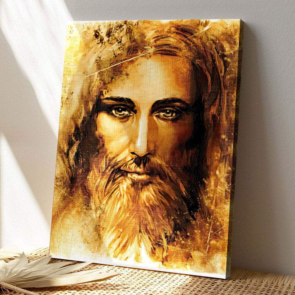 Christian Jesus Face Canvas Print Christian Jesus Face Canvas Print