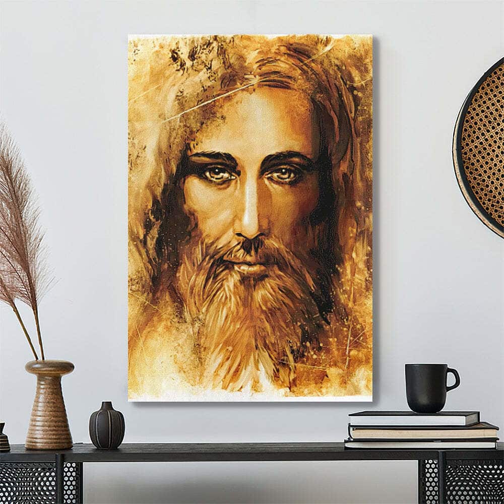 Christian Jesus Face Canvas Print Christian Jesus Face Canvas Print