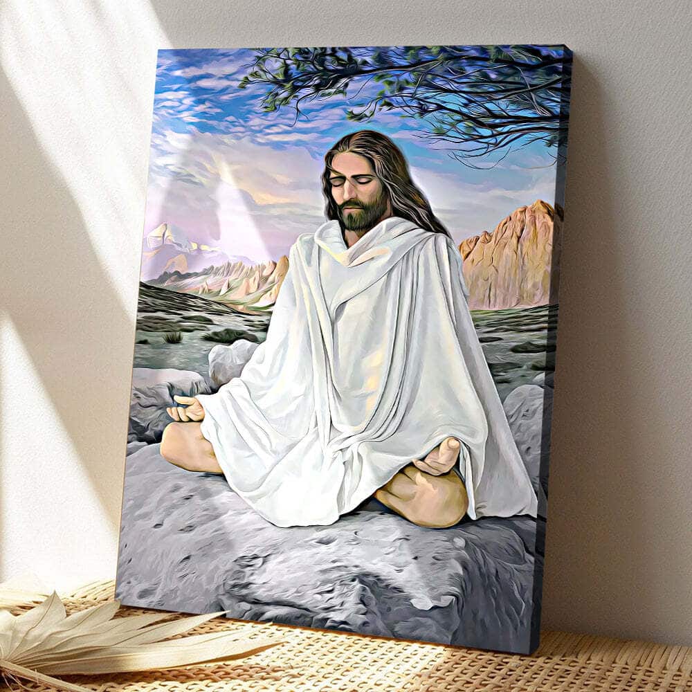 Christian Jesus Pray Canvas Print Christian Jesus Pray Canvas Print
