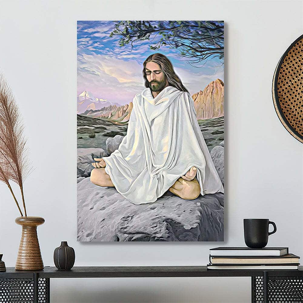 Christian Jesus Pray Canvas Print Christian Jesus Pray Canvas Print