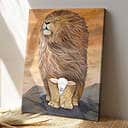 Lion Lamb Jesus Christian Canvas Print Lion Lamb Jesus Christian Canvas Print