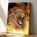 Christian Lion Scripture Canvas Print Christian Lion Scripture Canvas Print