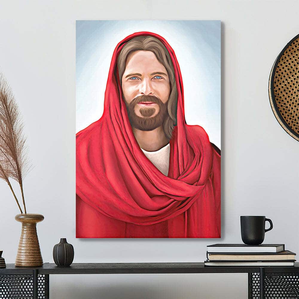 Christian Smiling Jesus Christ Canvas Print Christian Smiling Jesus Christ Canvas Print