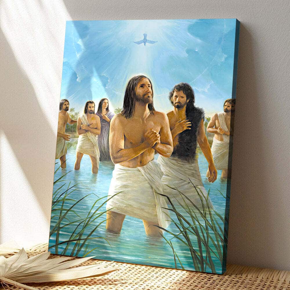Christian Jesus And The People Praying Canvas Print Christian Jesus And The People Praying Canvas Print
