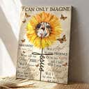 Christian Sunflower Jesus I Can Only Imagine Canvas Print Surrounded By Your Glory