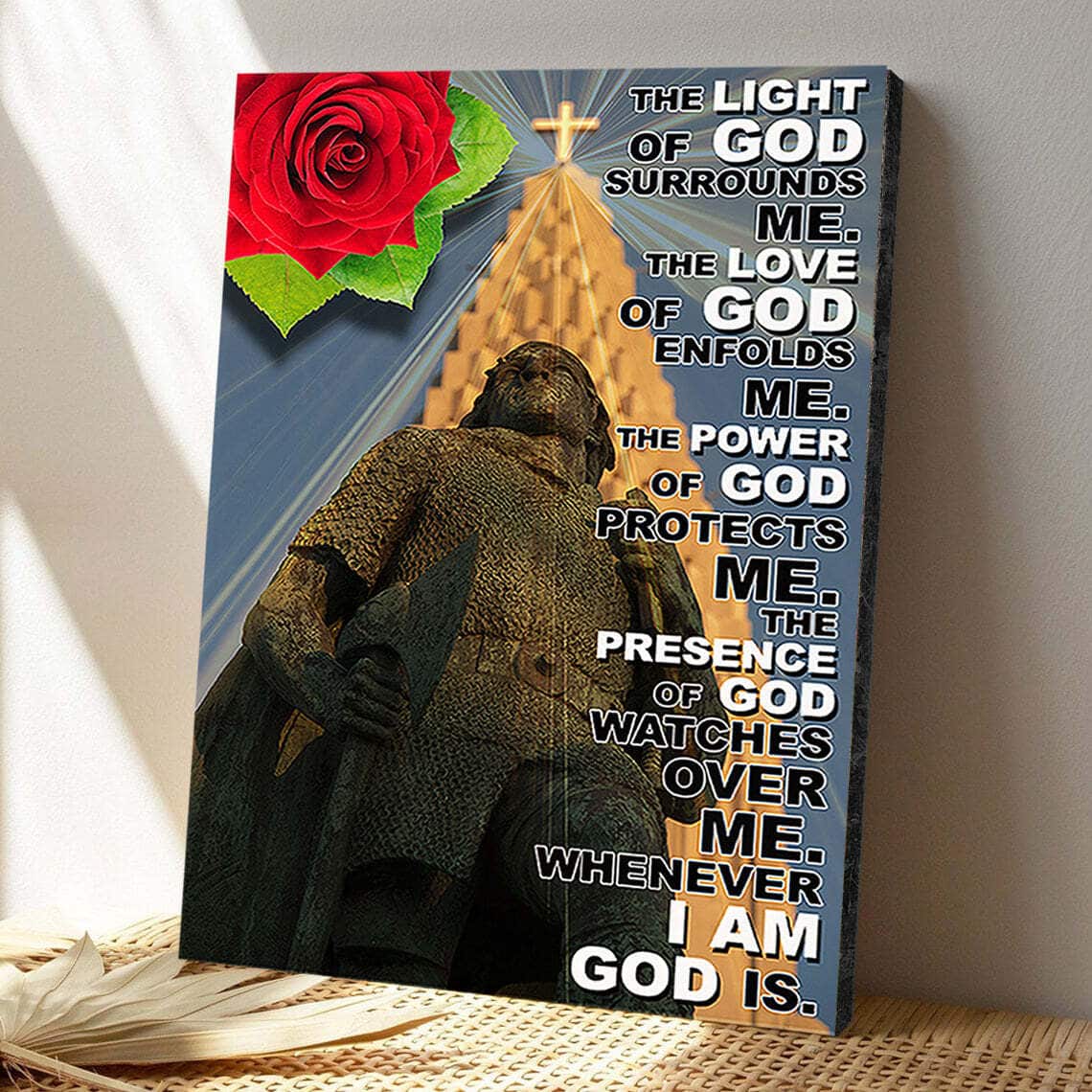 Christian The Light Of God Surrounds Me Poster Print Christian The Light Of God Surrounds Me Poster Print