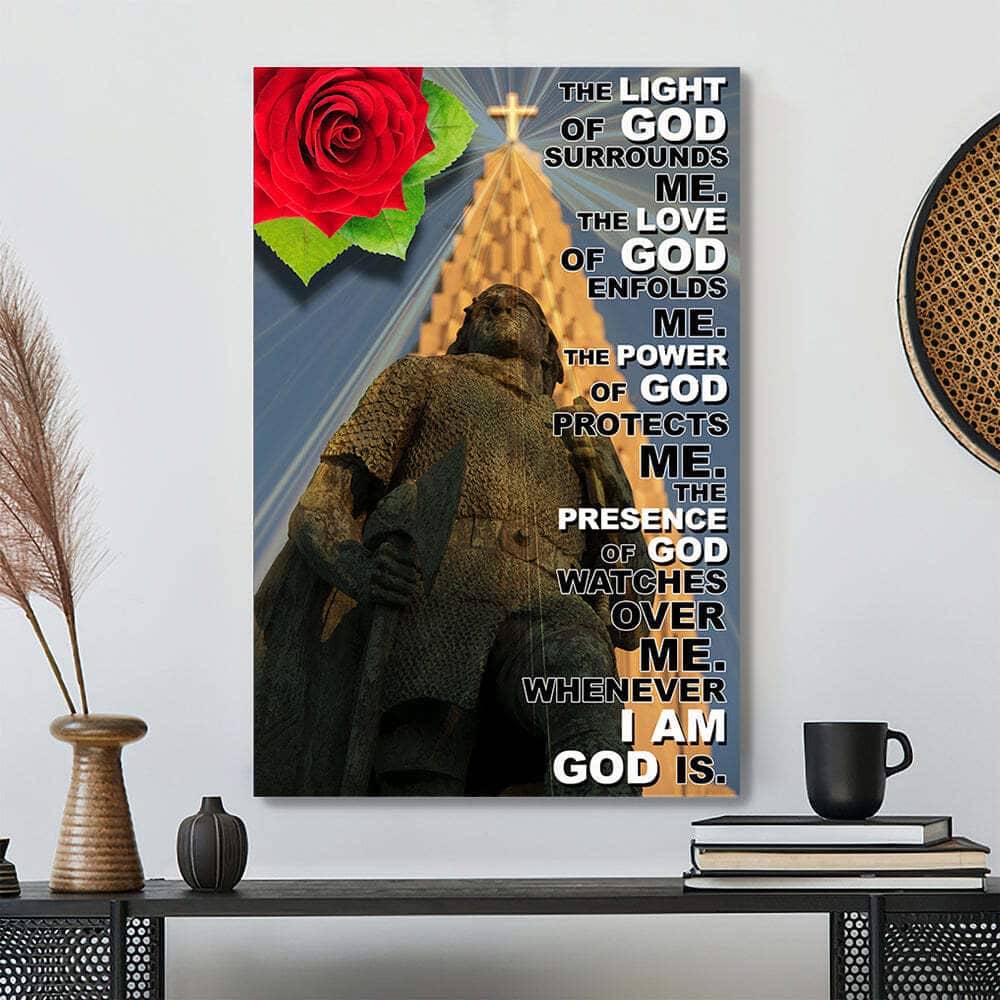 Christian The Light Of God Surrounds Me Poster Print Christian The Light Of God Surrounds Me Poster Print