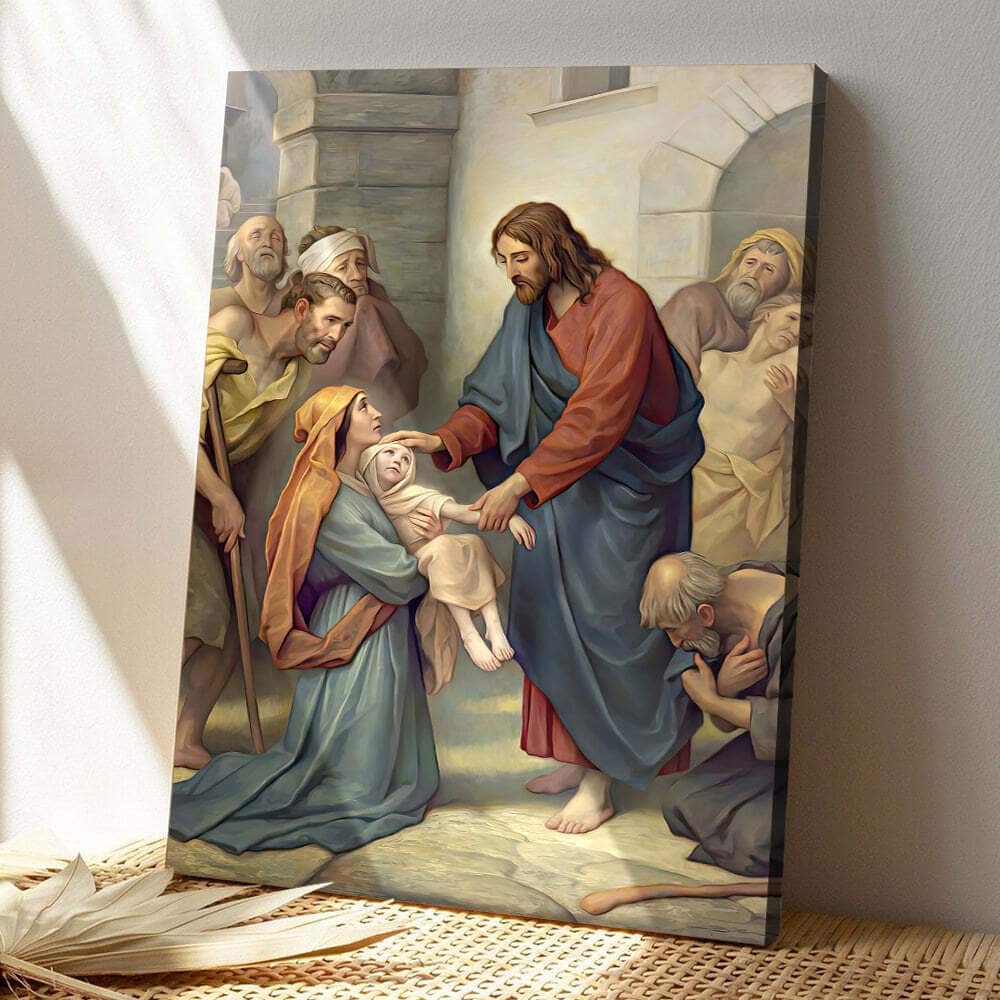 Christian Jesus And Citizen Canvas Print Christian Jesus And Citizen Canvas Print