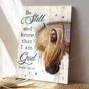Christian Psalm 46:10 Be Still and Know That I Am God Holding Wooden Stick Canvas Print Christian Psalm 46:10 Be Still and Know That I Am God Holding Wooden Stick Canvas Print