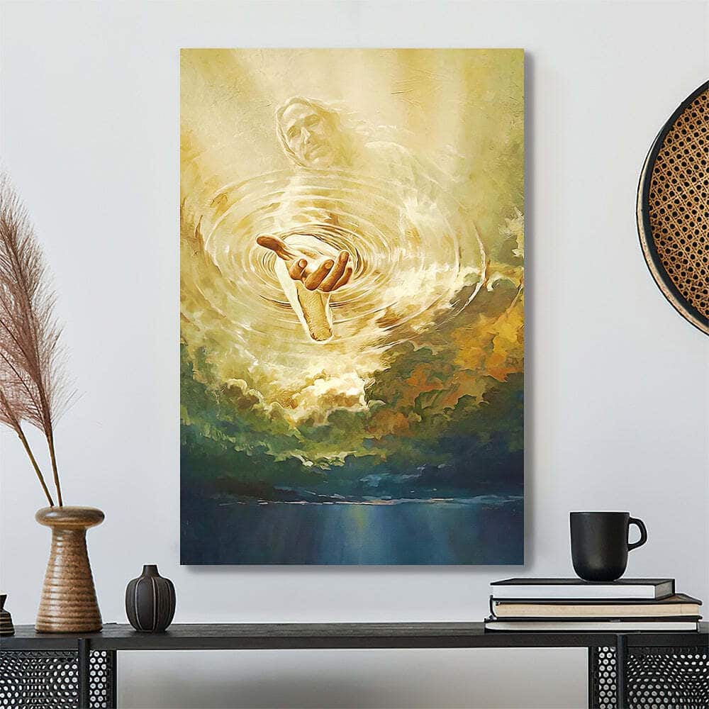 Christian Jesus Helping Hand Canvas Print Christian Jesus Helping Hand Canvas Print