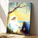 Christian Jesus Loves Me With Everlasting Love Canvas Print