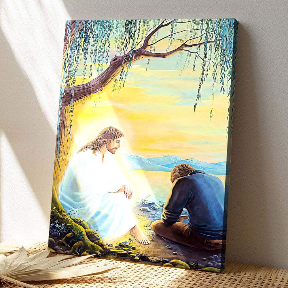 Christian Jesus Loves Me With Everlasting Love Canvas Print Christian Jesus Loves Me With Everlasting Love Canvas Print