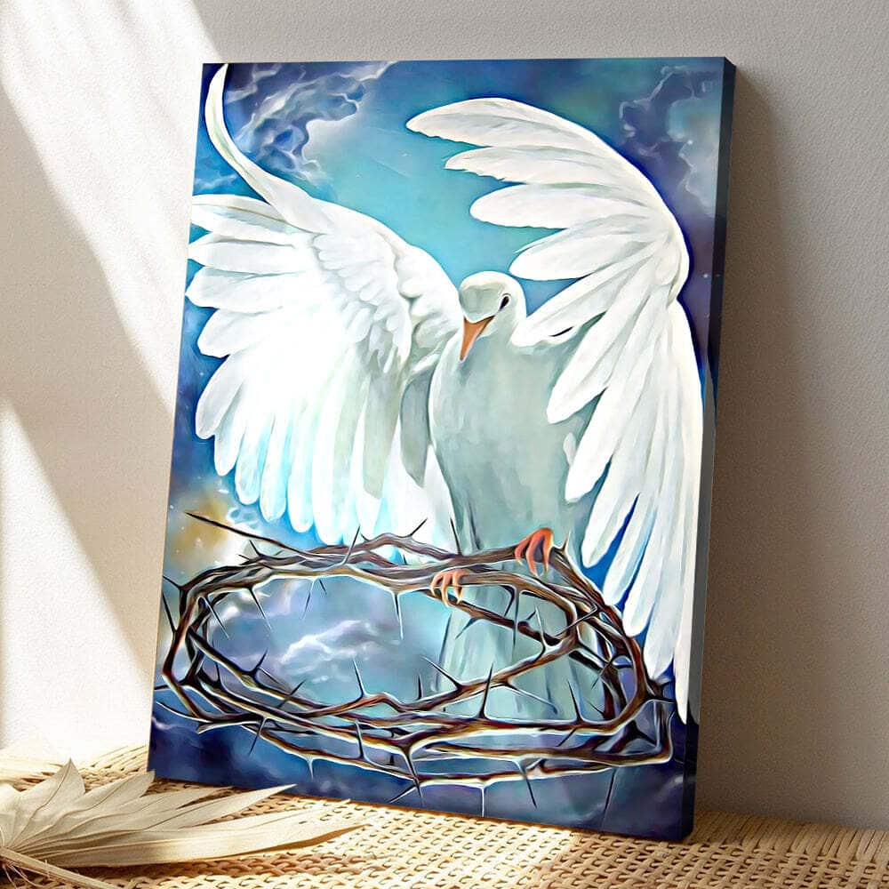 Christian Jesus The Dove Canvas Print Christian Jesus The Dove Canvas Print