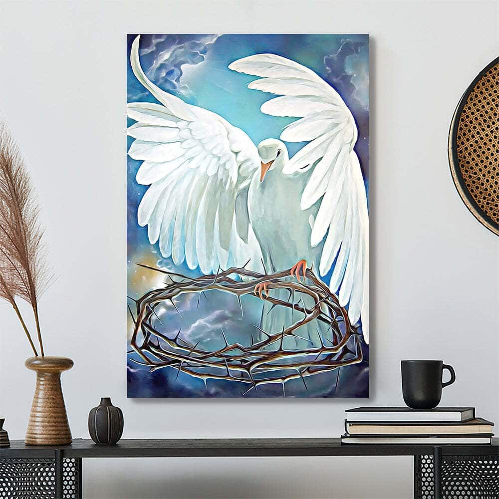Christian Jesus The Dove Canvas Print Christian Jesus The Dove Canvas Print