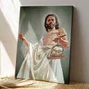 Christian Jesus Holding A Lamp Canvas Print Christian Jesus Holding A Lamp Canvas Print