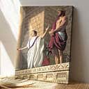 Christian Jesus With Pontius Pilate Canvas Print Christian Jesus With Pontius Pilate Canvas Print