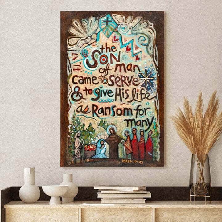 Christian Canvas Print Son Of Man Christian Canvas Print Son Of Man