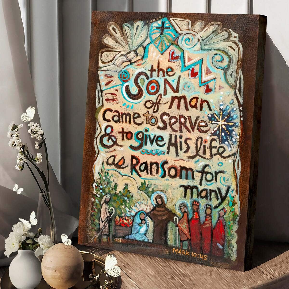 Christian Canvas Print Son Of Man Christian Canvas Print Son Of Man